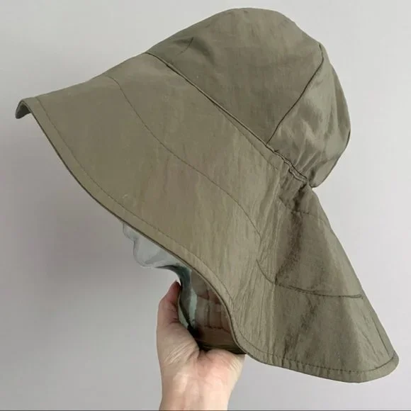 Vintage Pleasant Pheasant Khaki Green Rounded Bucket Gardening Sun Hat O/S 🇨🇦 - Picture 3 of 7